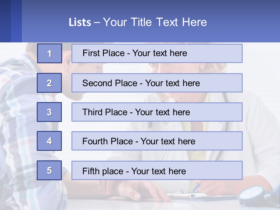 A Doctor Writing On A Clipboard Next To A Patient PowerPoint Template