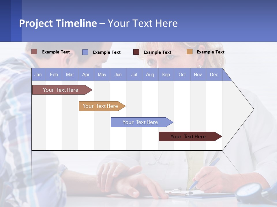 A Doctor Writing On A Clipboard Next To A Patient PowerPoint Template
