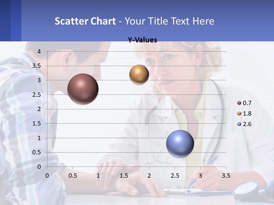 A Doctor Writing On A Clipboard Next To A Patient PowerPoint Template