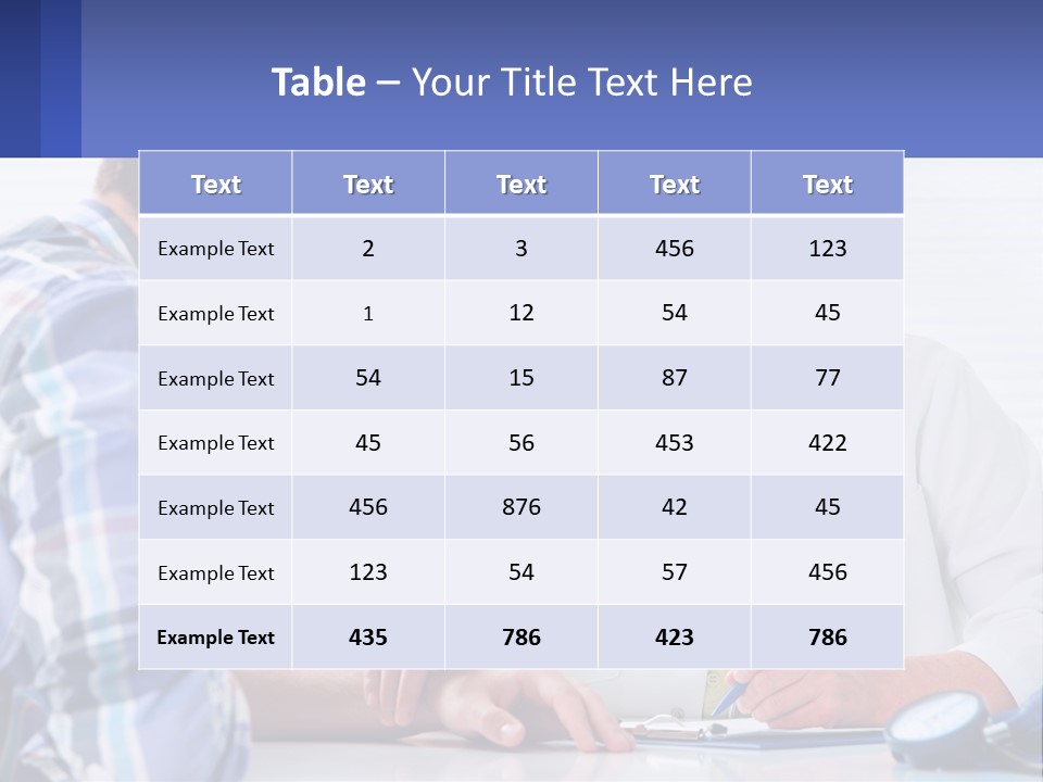 A Doctor Writing On A Clipboard Next To A Patient PowerPoint Template