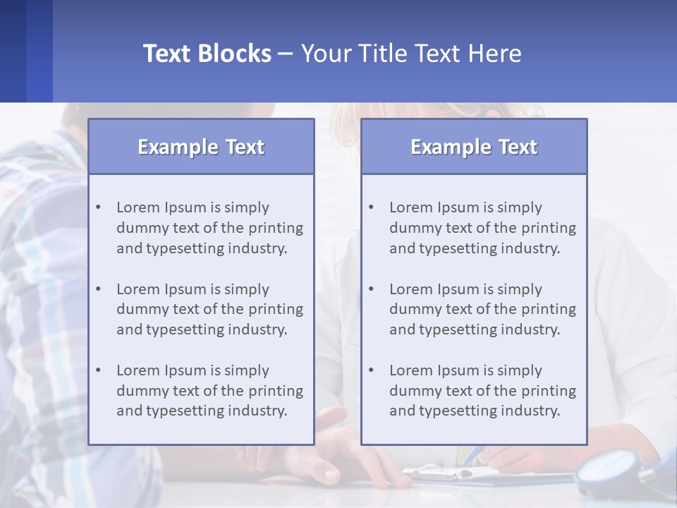 A Doctor Writing On A Clipboard Next To A Patient PowerPoint Template