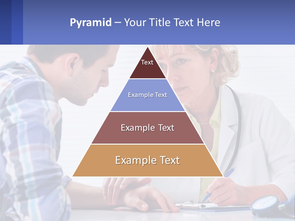 A Doctor Writing On A Clipboard Next To A Patient PowerPoint Template