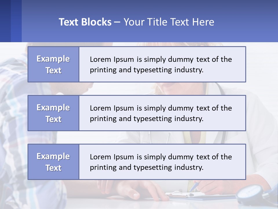 A Doctor Writing On A Clipboard Next To A Patient PowerPoint Template