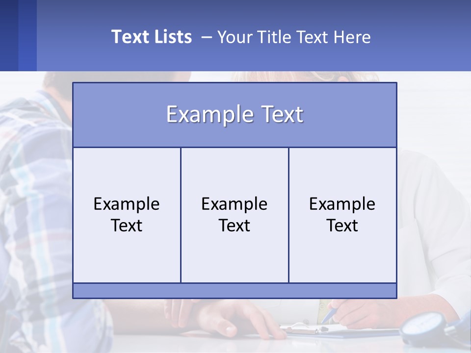 A Doctor Writing On A Clipboard Next To A Patient PowerPoint Template