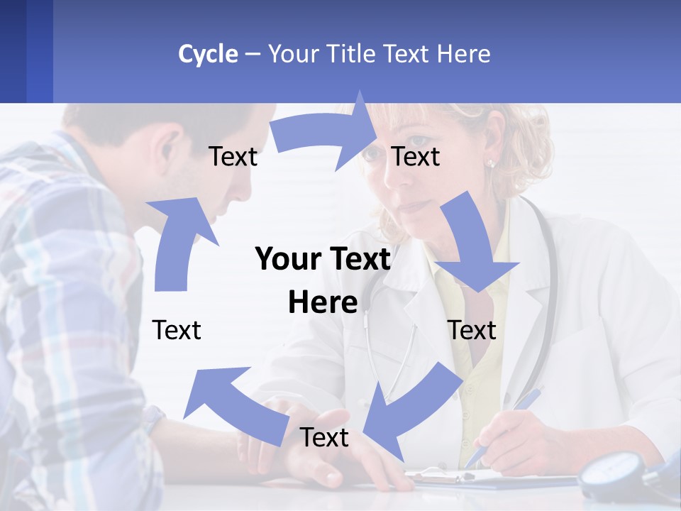 A Doctor Writing On A Clipboard Next To A Patient PowerPoint Template