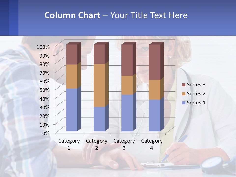 A Doctor Writing On A Clipboard Next To A Patient PowerPoint Template