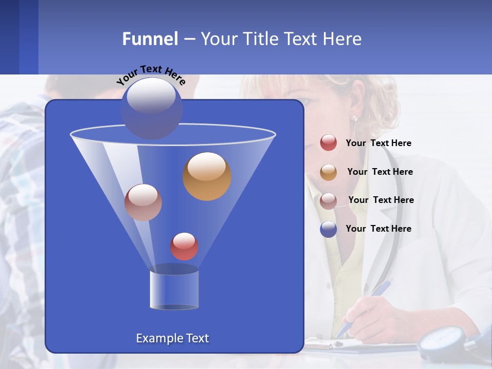 A Doctor Writing On A Clipboard Next To A Patient PowerPoint Template