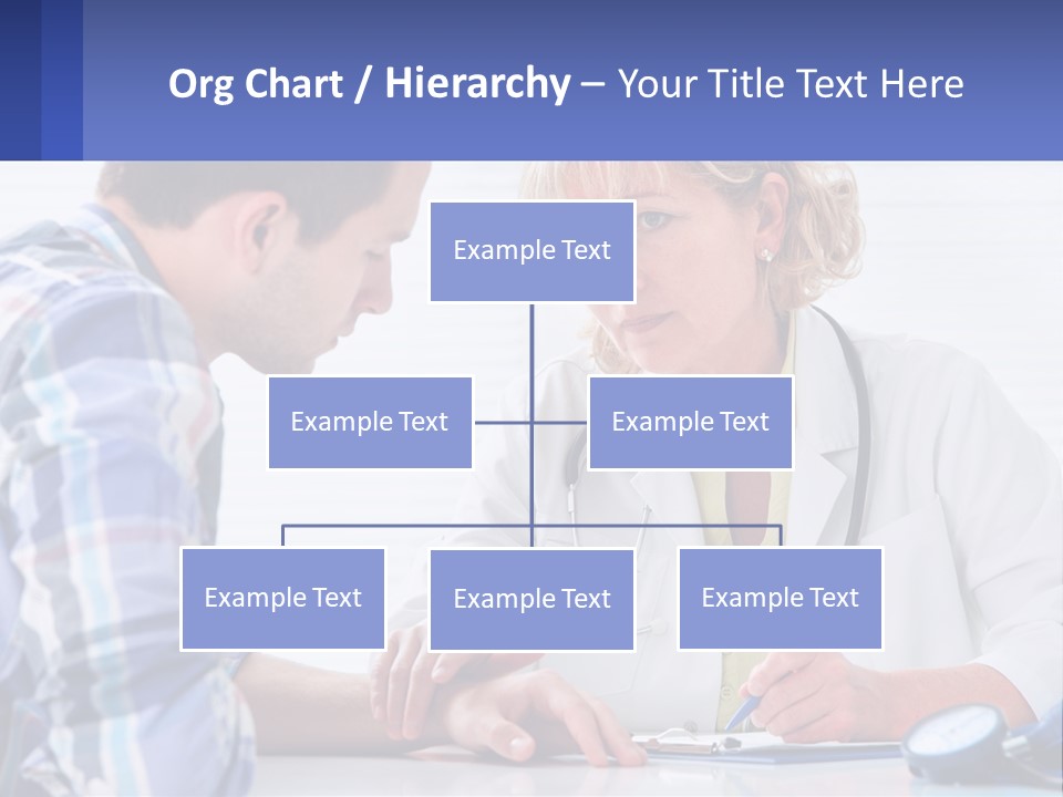 A Doctor Writing On A Clipboard Next To A Patient PowerPoint Template