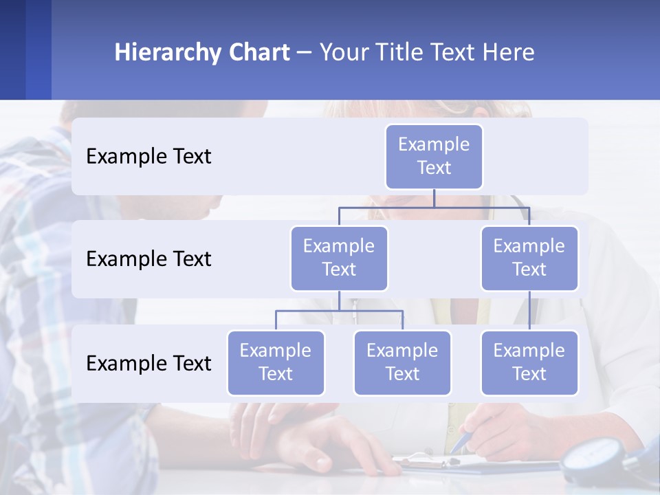 A Doctor Writing On A Clipboard Next To A Patient PowerPoint Template
