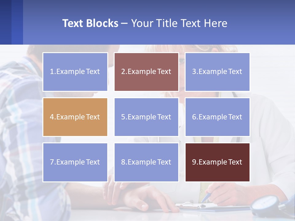 A Doctor Writing On A Clipboard Next To A Patient PowerPoint Template
