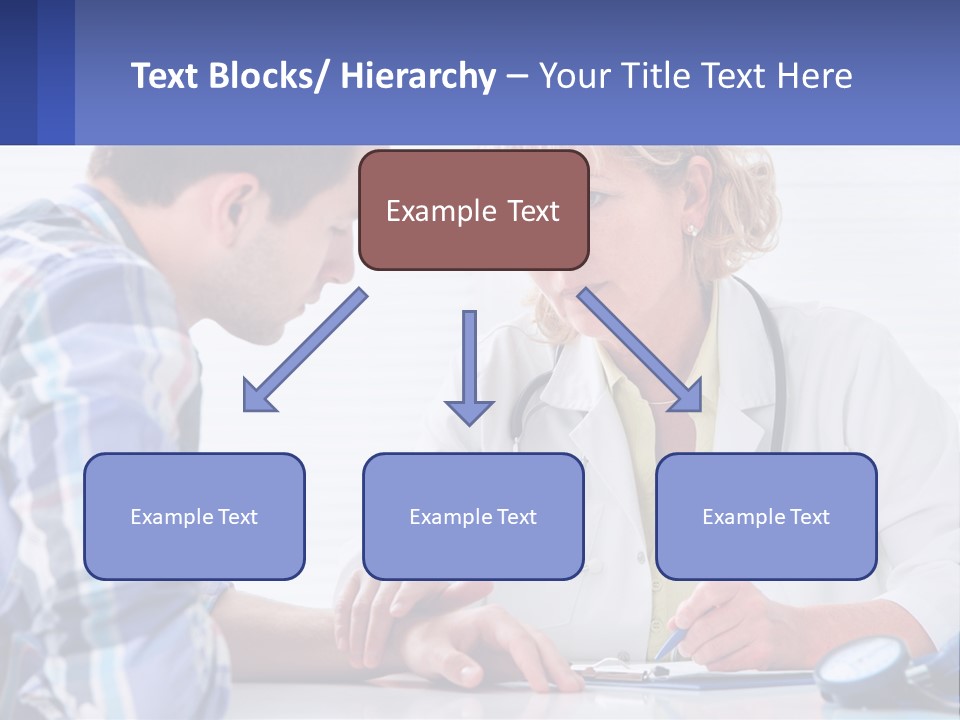 A Doctor Writing On A Clipboard Next To A Patient PowerPoint Template