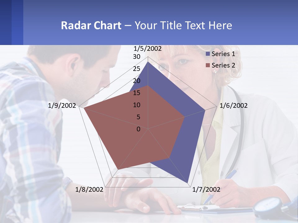 A Doctor Writing On A Clipboard Next To A Patient PowerPoint Template