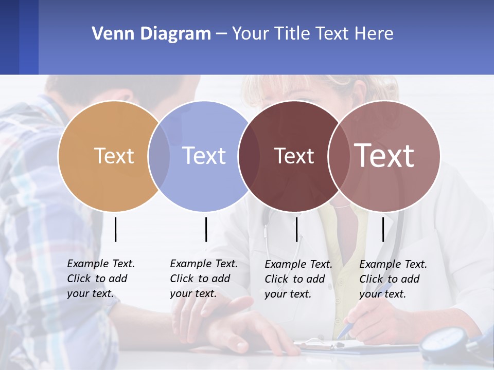 A Doctor Writing On A Clipboard Next To A Patient PowerPoint Template