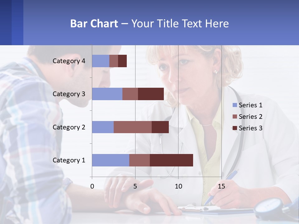 A Doctor Writing On A Clipboard Next To A Patient PowerPoint Template