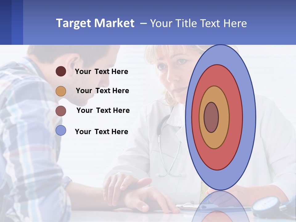 A Doctor Writing On A Clipboard Next To A Patient PowerPoint Template