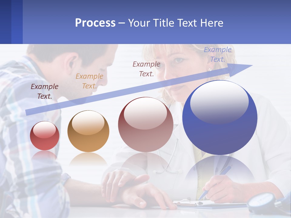 A Doctor Writing On A Clipboard Next To A Patient PowerPoint Template