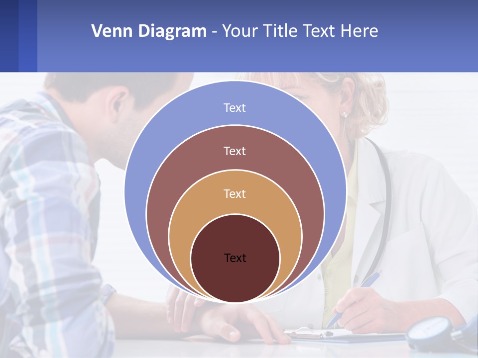A Doctor Writing On A Clipboard Next To A Patient PowerPoint Template
