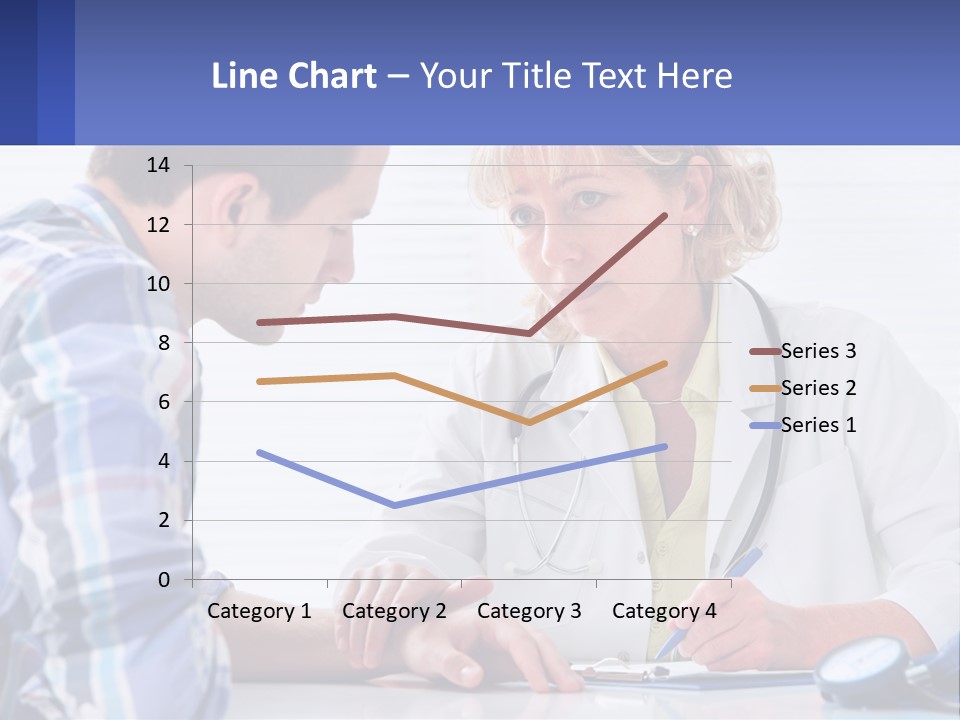 A Doctor Writing On A Clipboard Next To A Patient PowerPoint Template