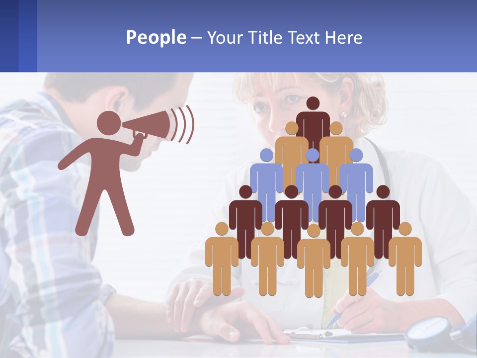 A Doctor Writing On A Clipboard Next To A Patient PowerPoint Template