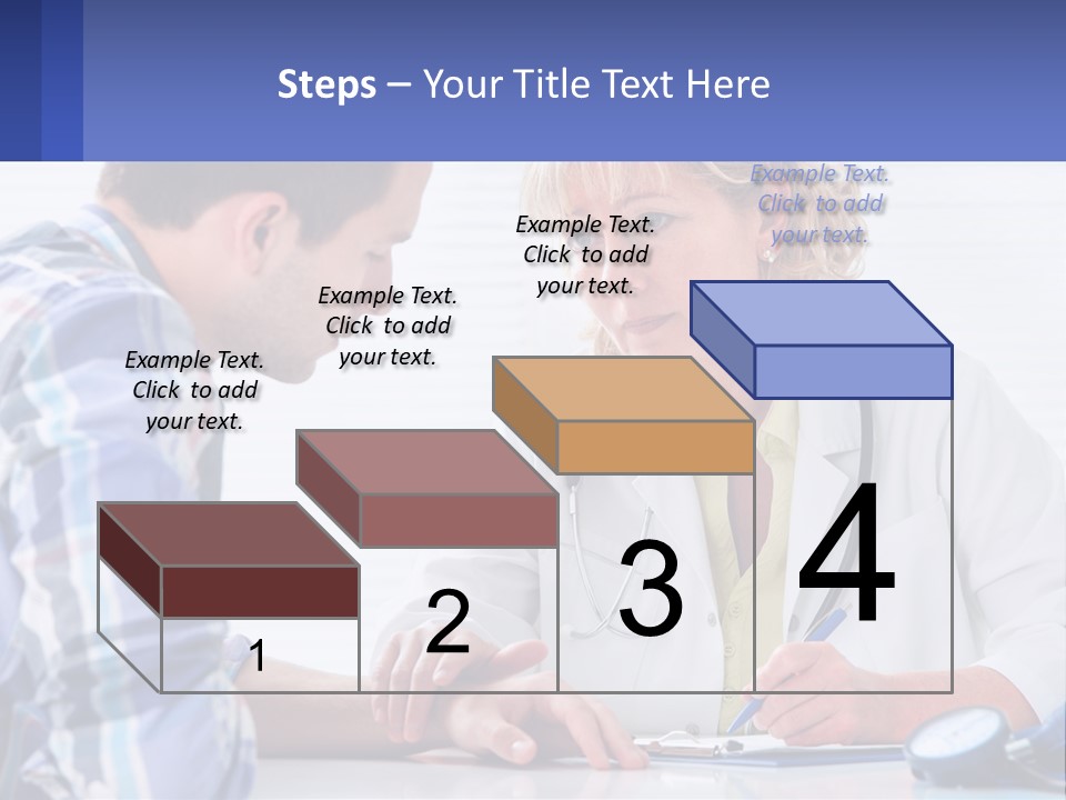A Doctor Writing On A Clipboard Next To A Patient PowerPoint Template