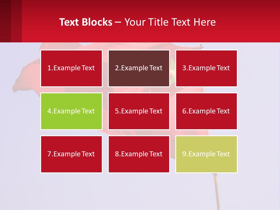 A Chinese Flag Flying In The Wind With A Blue Sky In The Background PowerPoint Template