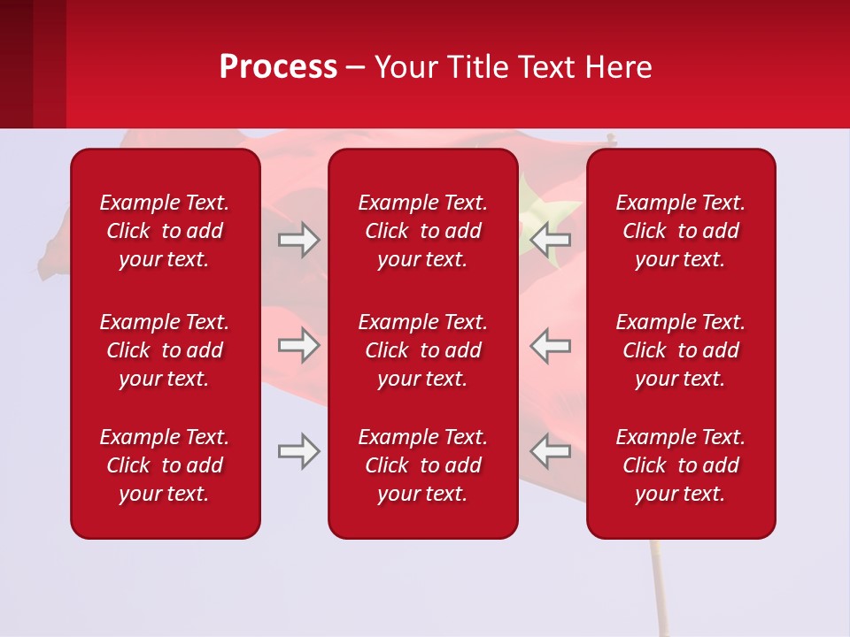 A Chinese Flag Flying In The Wind With A Blue Sky In The Background PowerPoint Template