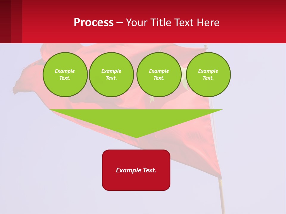 A Chinese Flag Flying In The Wind With A Blue Sky In The Background PowerPoint Template