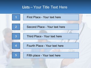 A Doctor Standing In Front Of A Laptop Computer PowerPoint Template