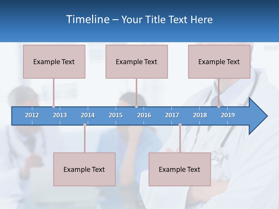 A Doctor Standing In Front Of A Laptop Computer PowerPoint Template
