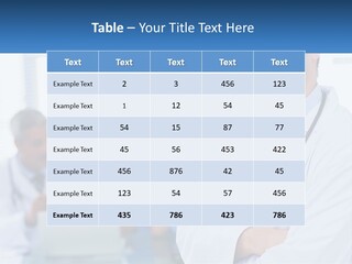 A Doctor Standing In Front Of A Laptop Computer PowerPoint Template