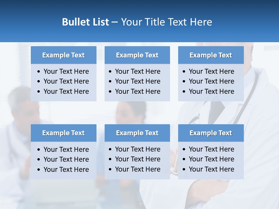 A Doctor Standing In Front Of A Laptop Computer PowerPoint Template