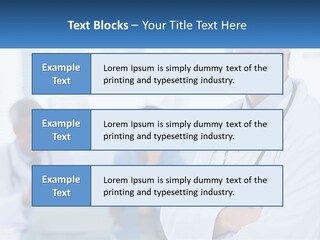 A Doctor Standing In Front Of A Laptop Computer PowerPoint Template