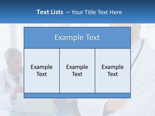 A Doctor Standing In Front Of A Laptop Computer PowerPoint Template