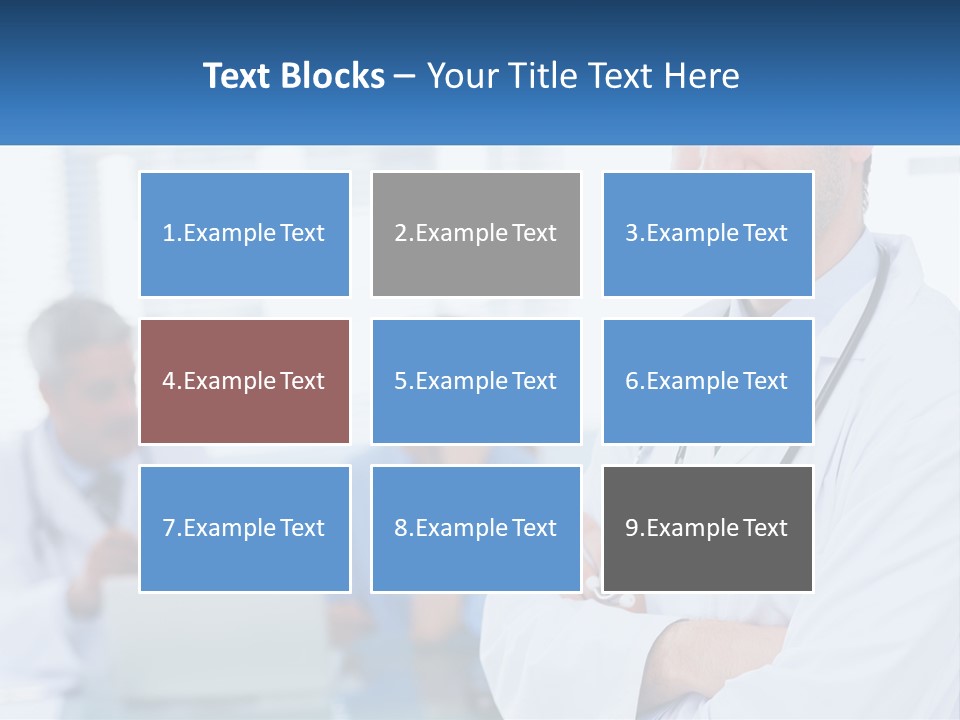 A Doctor Standing In Front Of A Laptop Computer PowerPoint Template