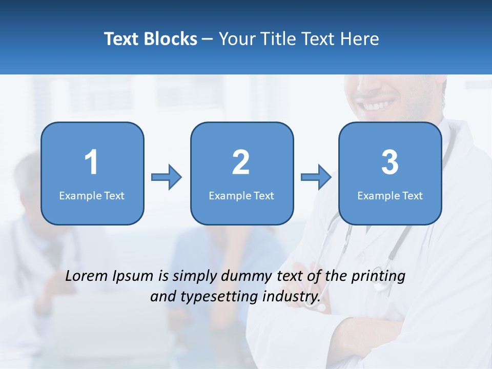 A Doctor Standing In Front Of A Laptop Computer PowerPoint Template