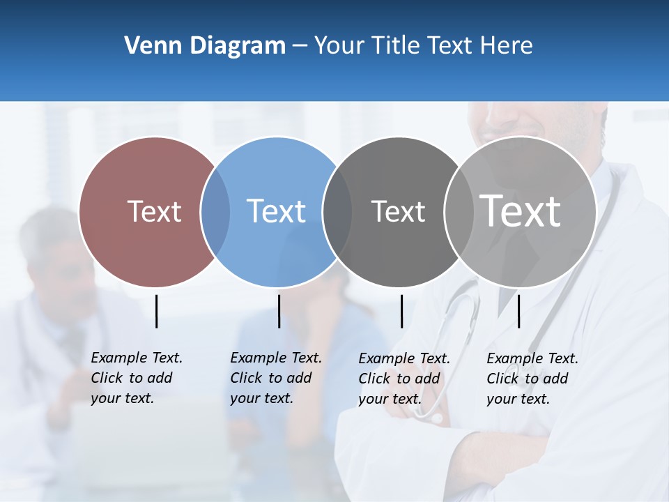 A Doctor Standing In Front Of A Laptop Computer PowerPoint Template