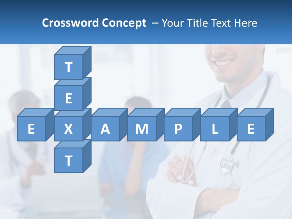 A Doctor Standing In Front Of A Laptop Computer PowerPoint Template