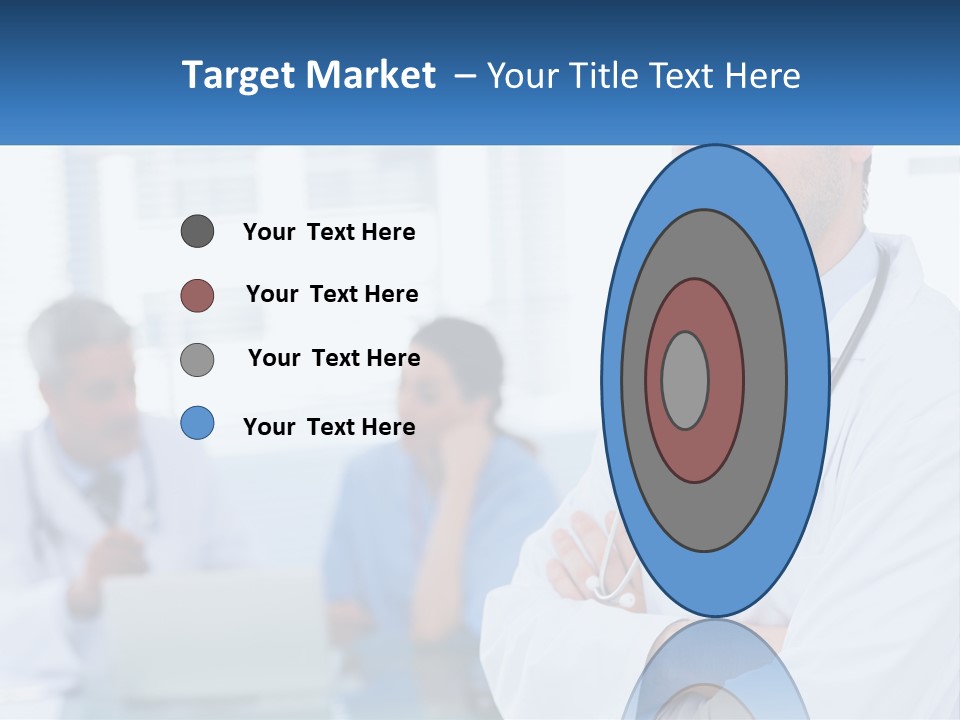 A Doctor Standing In Front Of A Laptop Computer PowerPoint Template