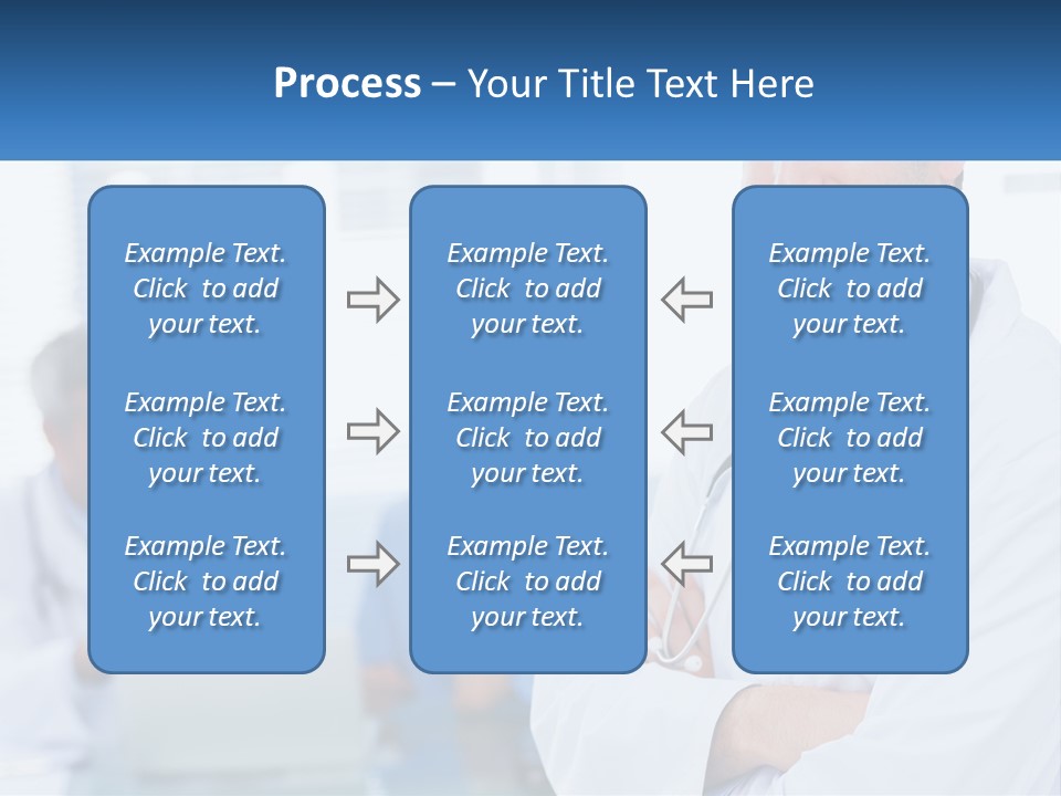 A Doctor Standing In Front Of A Laptop Computer PowerPoint Template