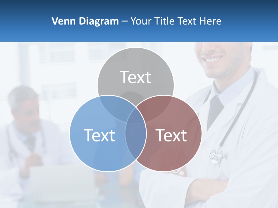 A Doctor Standing In Front Of A Laptop Computer PowerPoint Template
