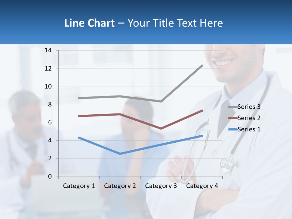 A Doctor Standing In Front Of A Laptop Computer PowerPoint Template