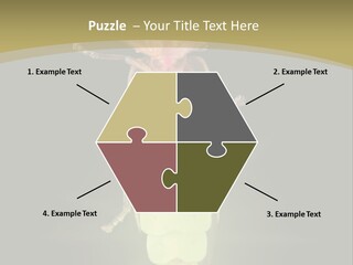 A Bug With A Light Shining On It's Back PowerPoint Template