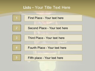 A Bug With A Light Shining On It's Back PowerPoint Template