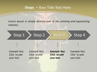 A Bug With A Light Shining On It's Back PowerPoint Template