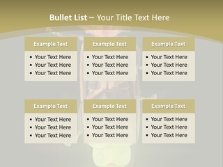 A Bug With A Light Shining On It's Back PowerPoint Template