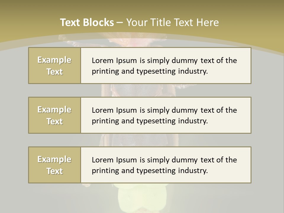 A Bug With A Light Shining On It's Back PowerPoint Template