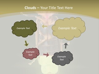 A Bug With A Light Shining On It's Back PowerPoint Template
