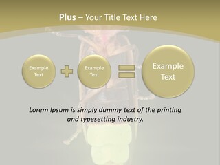 A Bug With A Light Shining On It's Back PowerPoint Template