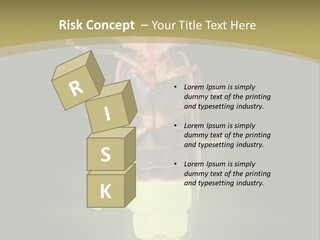 A Bug With A Light Shining On It's Back PowerPoint Template