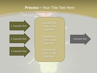 A Bug With A Light Shining On It's Back PowerPoint Template